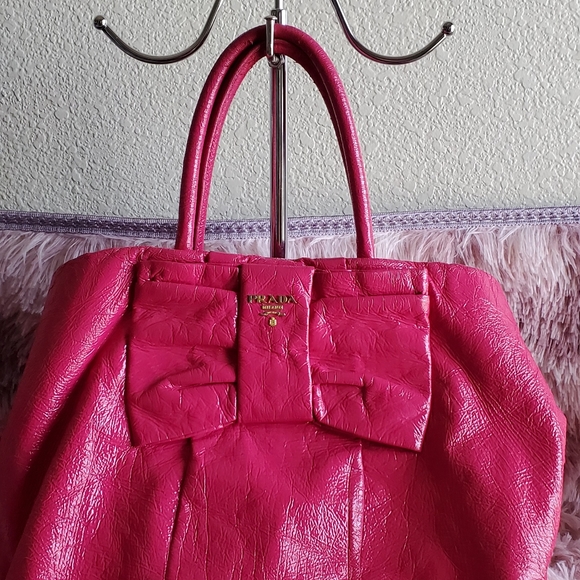 Authentic Bow Prada Hobo Bag - Picture 5 of 16